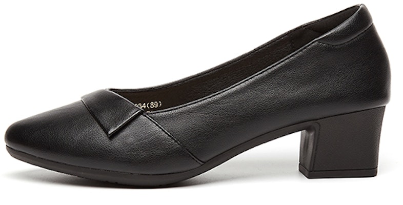 (Women) EXULL Q 'Pointed Toe Black Chunky Heel' 73170034 Buy (Women) EXULL Q 'Pointed Toe Black Chunky Heel' 73170034