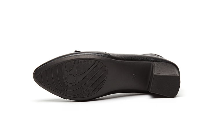 Shop (W) EXULL Q 'Tacón Grueso Negro de Punta Fina' 73170034