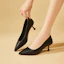 Sizing (W) (女性用) Exull Q「ポインテッドトウ PU スティレット」13170012 13170012