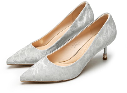 EXULL 依思Q PU 尖頭套腳 細跟 高跟鞋 6.5cm 女款 3