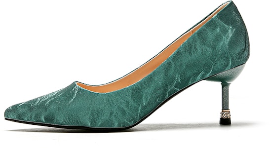 EXULL 依思Q PU 尖頭套腳 細跟 高跟鞋 6.5cm 女款 9