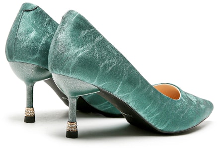 EXULL 依思Q PU 尖頭套腳 細跟 高跟鞋 6.5cm 女款 12