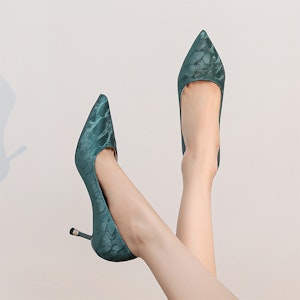 EXULL 依思Q PU 尖頭套腳 細跟 高跟鞋 6.5cm 女款 15