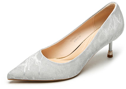 EXULL 依思Q PU 尖頭套腳 細跟 高跟鞋 6.5cm 女款 2