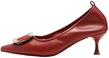 (Women) Exull Q 'Red Pointed Toe Stiletto Pumps' 1315004410 (Women) Exull Q 'Red Pointed Toe Stiletto Pumps' 1315004410