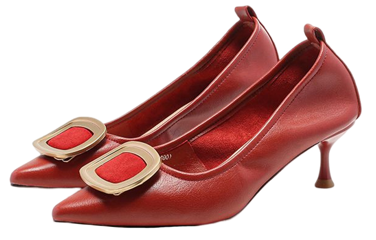 Order (W) Exull Q 'Kasot Tumit Tinggi Merah Berhujung Runcing' 1315004410