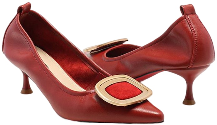 (Women) Exull Q 'Red Pointed Toe Stiletto Pumps' 1315004410 Lookbook (Women) Exull Q 'Red Pointed Toe Stiletto Pumps' 1315004410