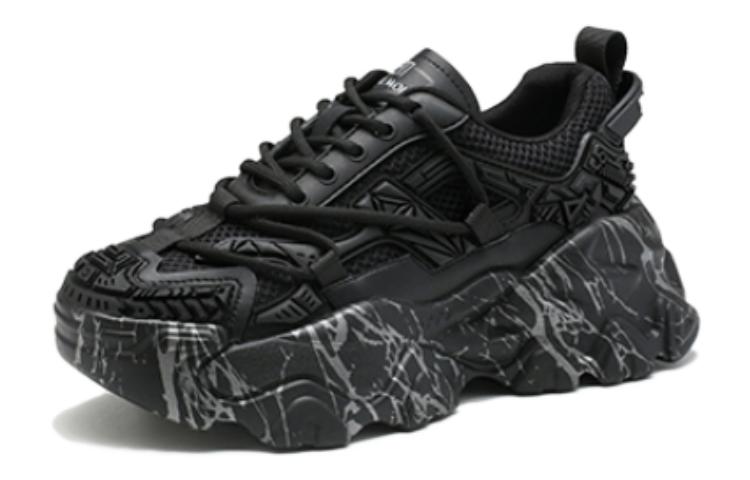 Order (W) Exull Q 'Sepatu Tebal Gaya Retro Hong Kong Hitam' 7218100360