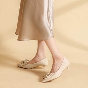 (W) Exull Q 'Heels Kucing Pita - Krim' 1217011271 Shop (W) Exull Q 'Heels Kucing Pita - Krim' 1217011271