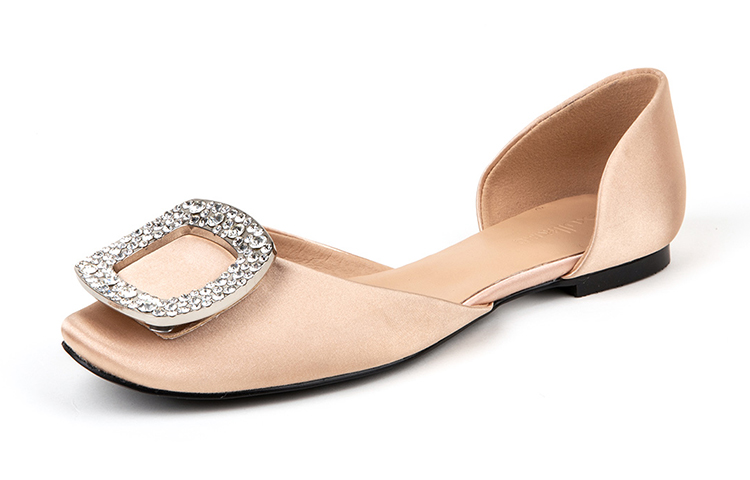 (W) Exull Q 'Satin Rhinestone Buckle Flats' 圖 8