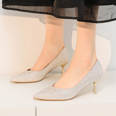 (Women) Exull Q 'Silver Crystal Pointed Toe Stiletto' 1217004702 Details for (Women) Exull Q 'Silver Crystal Pointed Toe Stiletto' 1217004702