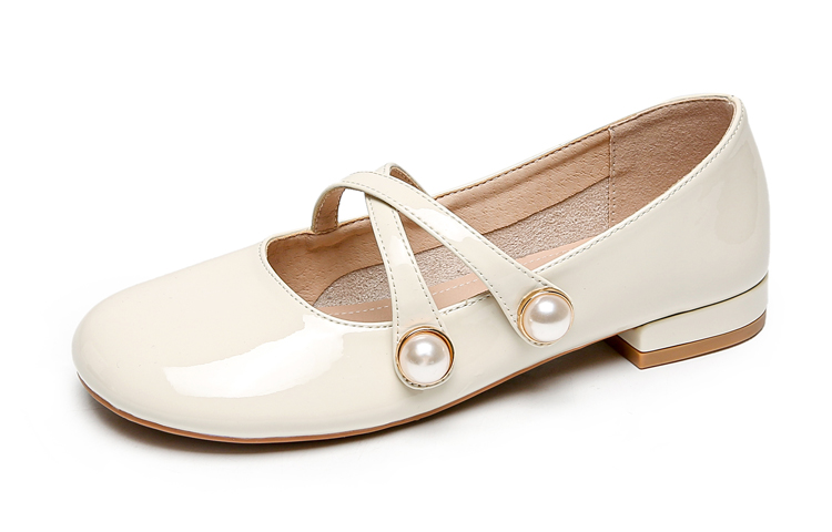 Order EXULL 依思Q 皮革 圓頭甜美百搭時尚淺口 休閒單鞋 2cm 女款