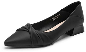 (Women) Exull Q 'Synthetic Leather Chunky Heel Pointed-Toe' 7315001571 (Women) Exull Q 'Synthetic Leather Chunky Heel Pointed-Toe' 7315001571