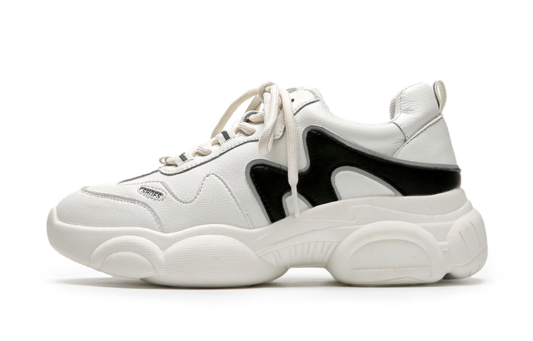 Shop (W) 艾斯绒Q合成革圆头时尚休闲老爹鞋 12157011