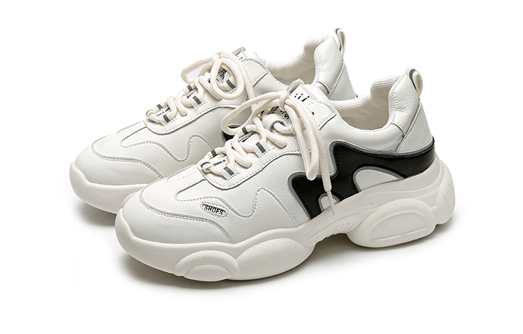 Details for (W) 艾斯绒Q合成革圆头时尚休闲老爹鞋 12157011