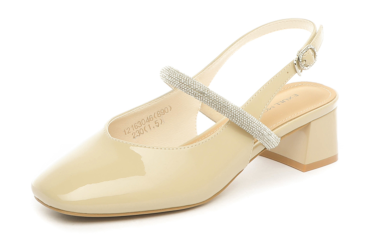 Order (W) EXULL Q 'Kuning Gesper Hujung Petak Tumit Kasut Tinggi Ketul' 1216304620