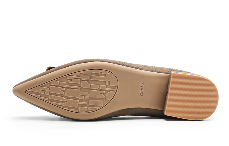 Shop (W) 卓诗尼Q休闲平底鞋「深咖啡气质尖头时尚搭扣」 1315005993