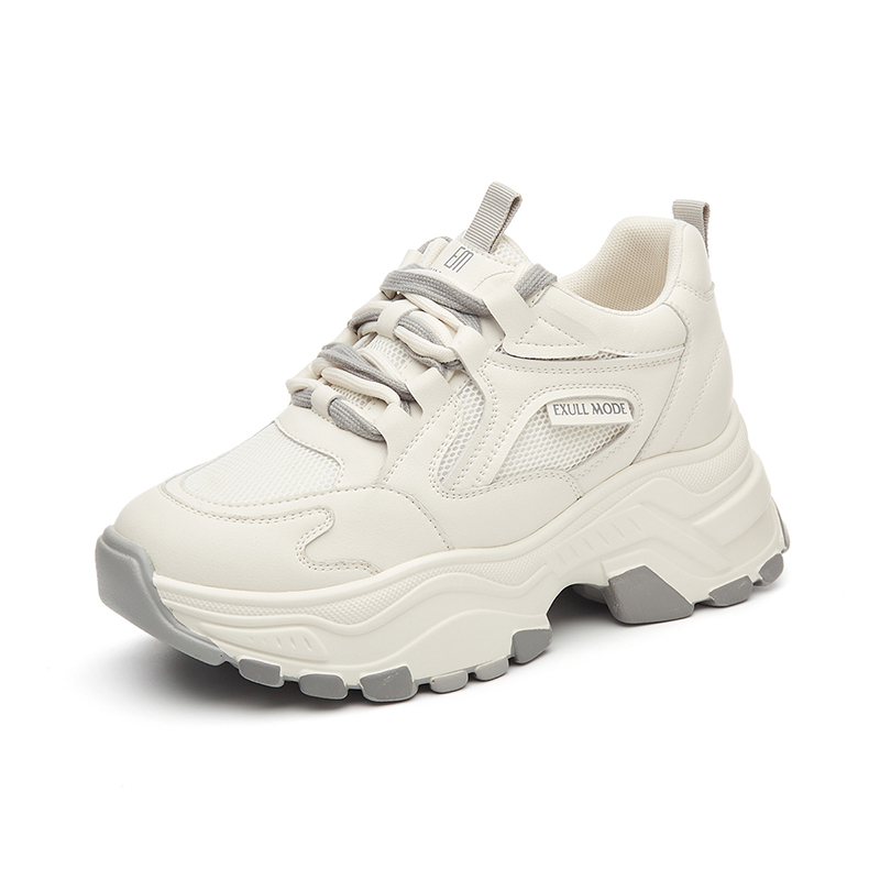 Buy (W) Exull Q Fabric Chunky Sole Rendah 'Beige Dad Shoe' 1317700771