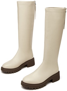 (W) Exull Q Sepatu Boot Platform Tinggi dengan Ritsleting 'Sol Tebal Fashion' 1318800971 6