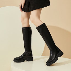 (W) Exull Q Sepatu Boot Platform Tinggi dengan Ritsleting 'Sol Tebal Fashion' 1318800971 Sizing (W) Exull Q Sepatu Boot Platform Tinggi dengan Ritsleting 'Sol Tebal Fashion' 1318800971