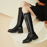 (W) 엑설 Q 지퍼 하이탑 플랫폼 부츠 (패션 굽) 1318800971 2