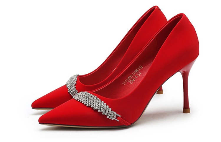 (W) EXULL Q High Heels 8.5cm 'Synthetic Leather Stiletto Pointed Temperament' 圖 2