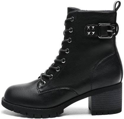 (Women) Exull Q Leather High-Top Lace-Up Boots 'Black Martin' 12I8600560 Buy (Women) Exull Q Leather High-Top Lace-Up Boots 'Black Martin' 12I8600560