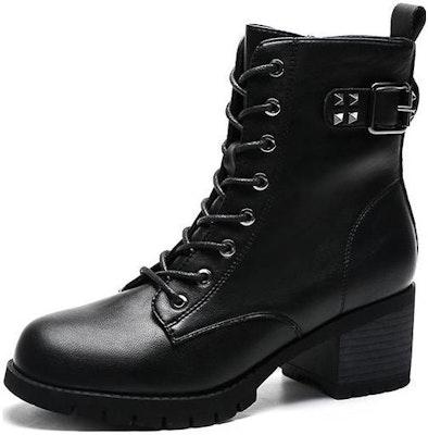 (Women) Exull Q Leather High-Top Lace-Up Boots 'Black Martin' 12I8600560 Order (Women) Exull Q Leather High-Top Lace-Up Boots 'Black Martin' 12I8600560