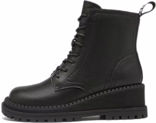 EXULL 依思Q 牛皮革 百搭簡約 短筒 馬丁靴 5cm 女款 黑色 Buy EXULL 依思Q 牛皮革 百搭簡約 短筒 馬丁靴 5cm 女款 黑色