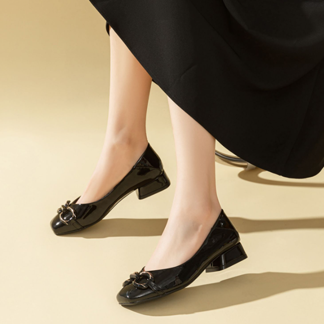 (W) Exull Q Leather Mules 'Black Square Toe' 圖 5