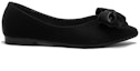 Order (W) Exull Q Kasut Kulit Slip-On Berhujung Tajam 'Black Bow' 1215007160