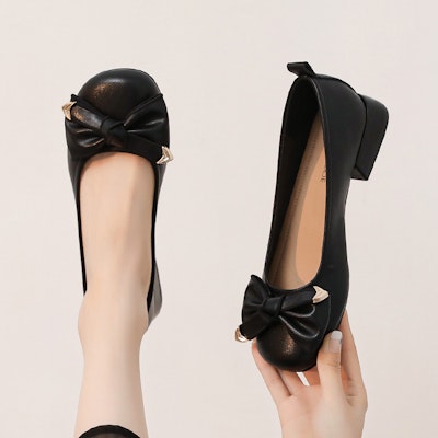 (Women) Exull Q Leather Square Toe Comfort 'Versatile Casual Flat' 12170056 2