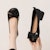 (W) Exull Q Kulit Square Toe Kasut Rata Selesa 'Versatile Casual Flat' 12170056