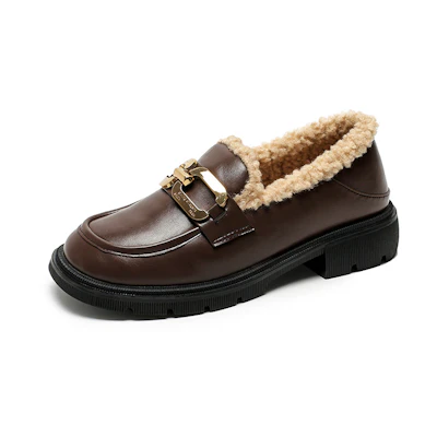 (W) Exull Q Loafer 'British Style Brown Fleece'