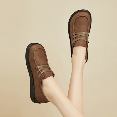 (W) Exull Q Loafer 'Retro Flat Commuter' Kasut Pejalan Retro Flat 7317103291 4