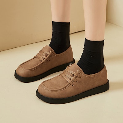 (W) Exull Q Loafer 'Retro Flat Commuter' Kasut Pejalan Retro Flat 7317103291 11
