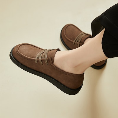 (W) Exull Q Loafer 'Retro Flat Commuter' Kasut Pejalan Retro Flat 7317103291 1