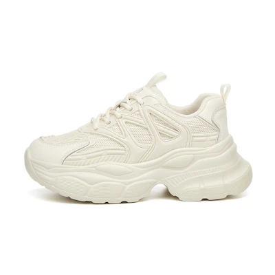 (W) Exull Q Platform Low-Top 'Beige'