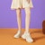 (W) Exull Q Platform Low-Top 'Beige' Rendah-Atasan Beige 7317762471