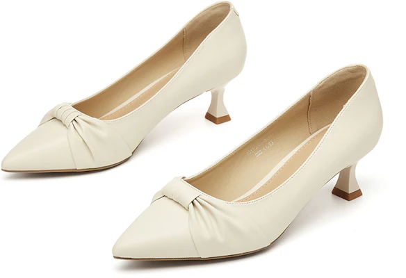 (W) Exull Q Sepatu Hak Tinggi Runcing 4cm 'Cone Heel' Fashionable 73170070 8
