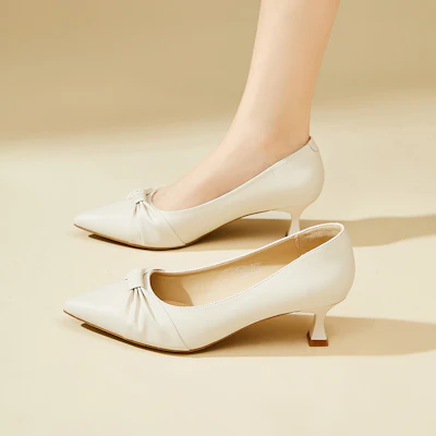 (W) Exull Q Sepatu Hak Tinggi Runcing 4cm 'Cone Heel' Fashionable 73170070 14