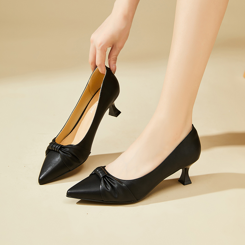 (W) Exull Q Pointed Toe Fashion High Heels 4cm 'Cone Heel' 圖 7