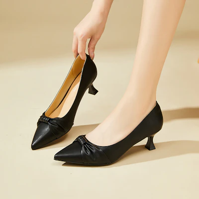 (W) Exull Q Sepatu Hak Tinggi Runcing 4cm 'Cone Heel' Fashionable 73170070 Sizing (W) Exull Q Sepatu Hak Tinggi Runcing 4cm 'Cone Heel' Fashionable 73170070