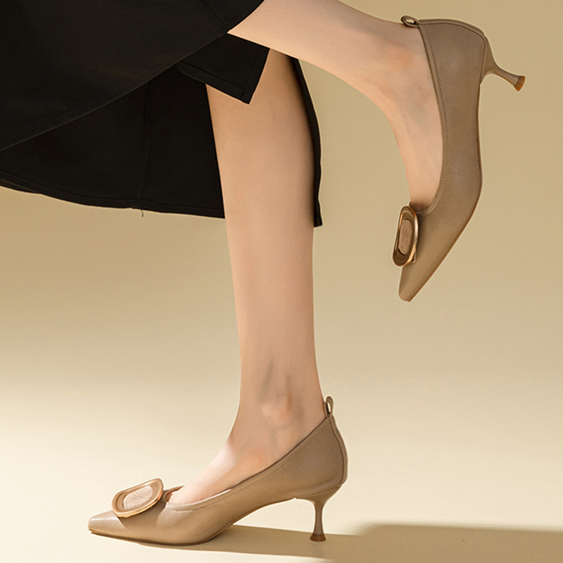 Purchase (W) Exull Q Sepatu Stiletto Runcing Warna 'Aprikot' 1315004481