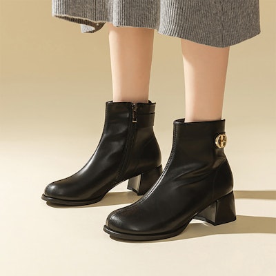 (W) Exull Q PU 5.5cm 'Boot Tumit Chunky Hitam Selesa Buku Lali' 12186270 Purchase (W) Exull Q PU 5.5cm 'Boot Tumit Chunky Hitam Selesa Buku Lali' 12186270