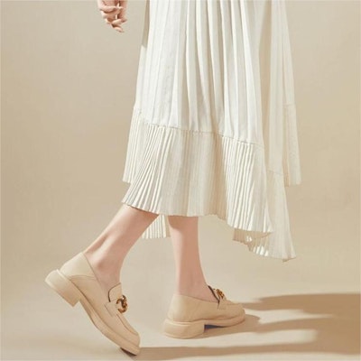 (Women) Exull Q PU 'Beige with Metal Buckle' 8215104071 Shop (Women) Exull Q PU 'Beige with Metal Buckle' 8215104071