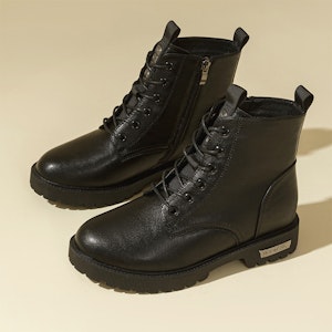 (W) Exull Q PU 'Sepatu Boots Pendek Tebal Retro Kenyamanan Hitam Sole Tebal' 1218608260 Shop (W) Exull Q PU 'Sepatu Boots Pendek Tebal Retro Kenyamanan Hitam Sole Tebal' 1218608260