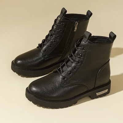 (W) Exull Q PU 'Botas Retro Cortas Negras de Suela Gruesa y Cómoda' 1218608260 Shop (W) Exull Q PU 'Botas Retro Cortas Negras de Suela Gruesa y Cómoda' 1218608260