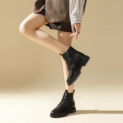 (W) Exull Q PU 'Botas Retro Cortas Negras de Suela Gruesa y Cómoda' 1218608260 Sizing (W) Exull Q PU 'Botas Retro Cortas Negras de Suela Gruesa y Cómoda' 1218608260