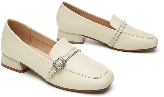 (W) Exull Q PU 'Tacones Altos Chunky Clásicos Marfil Blanco' 8215104971 Shop (W) Exull Q PU 'Tacones Altos Chunky Clásicos Marfil Blanco' 8215104971